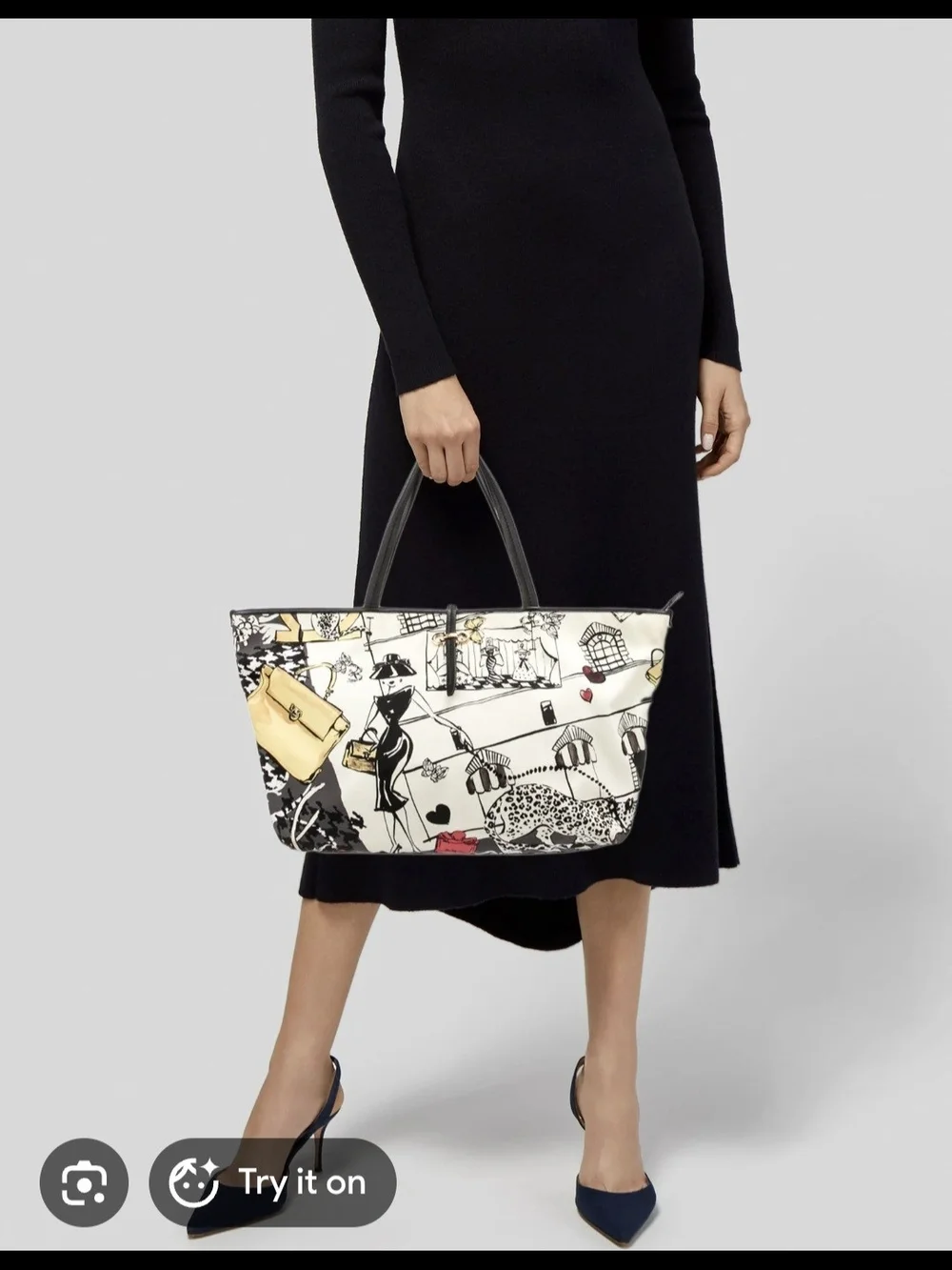 Salvatore Ferragamo Brice Scraf Printed Bag